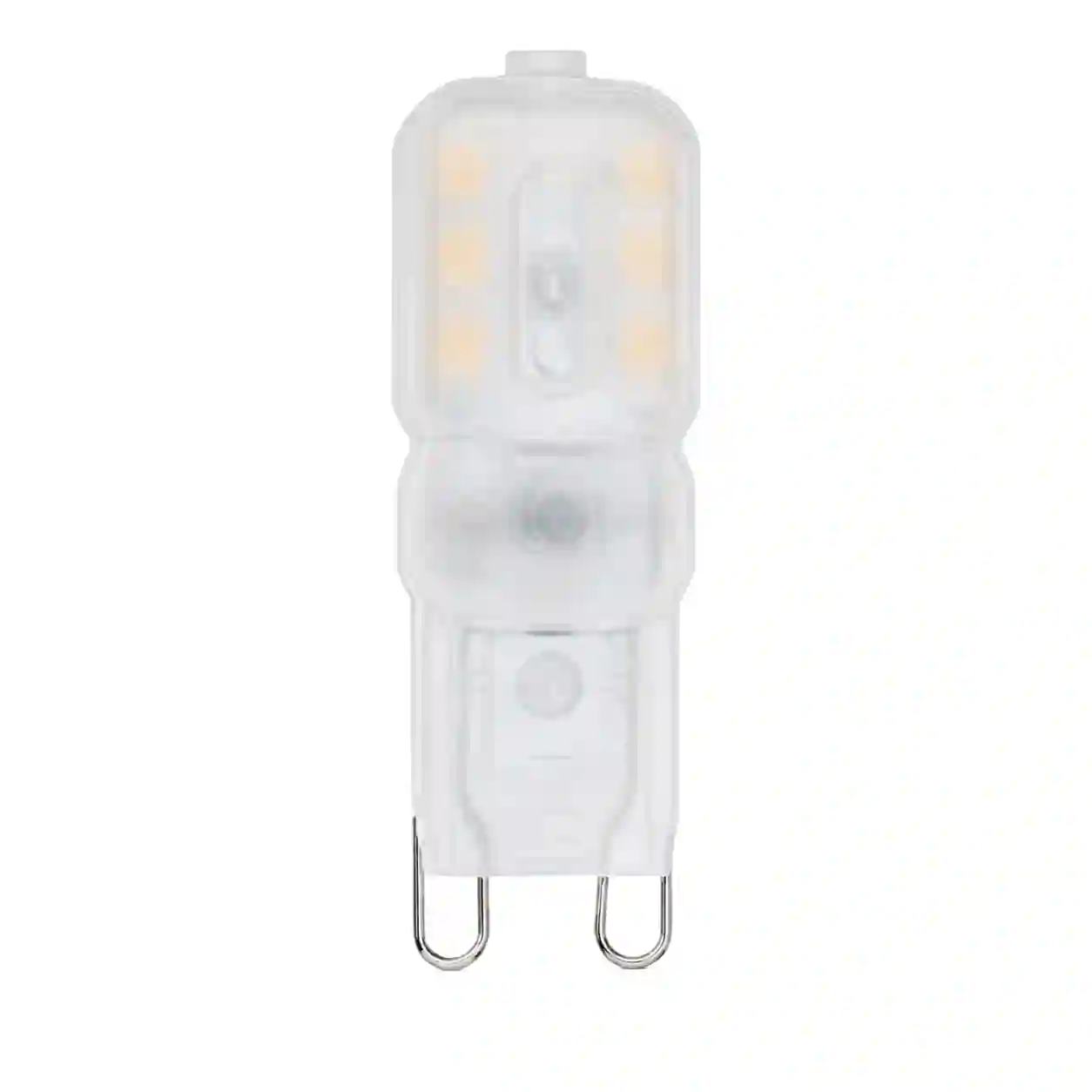 Malá LED kapsle G9 se dvěma smyčkovými kolíky patice